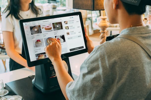 Modern Startup POS system on a counter