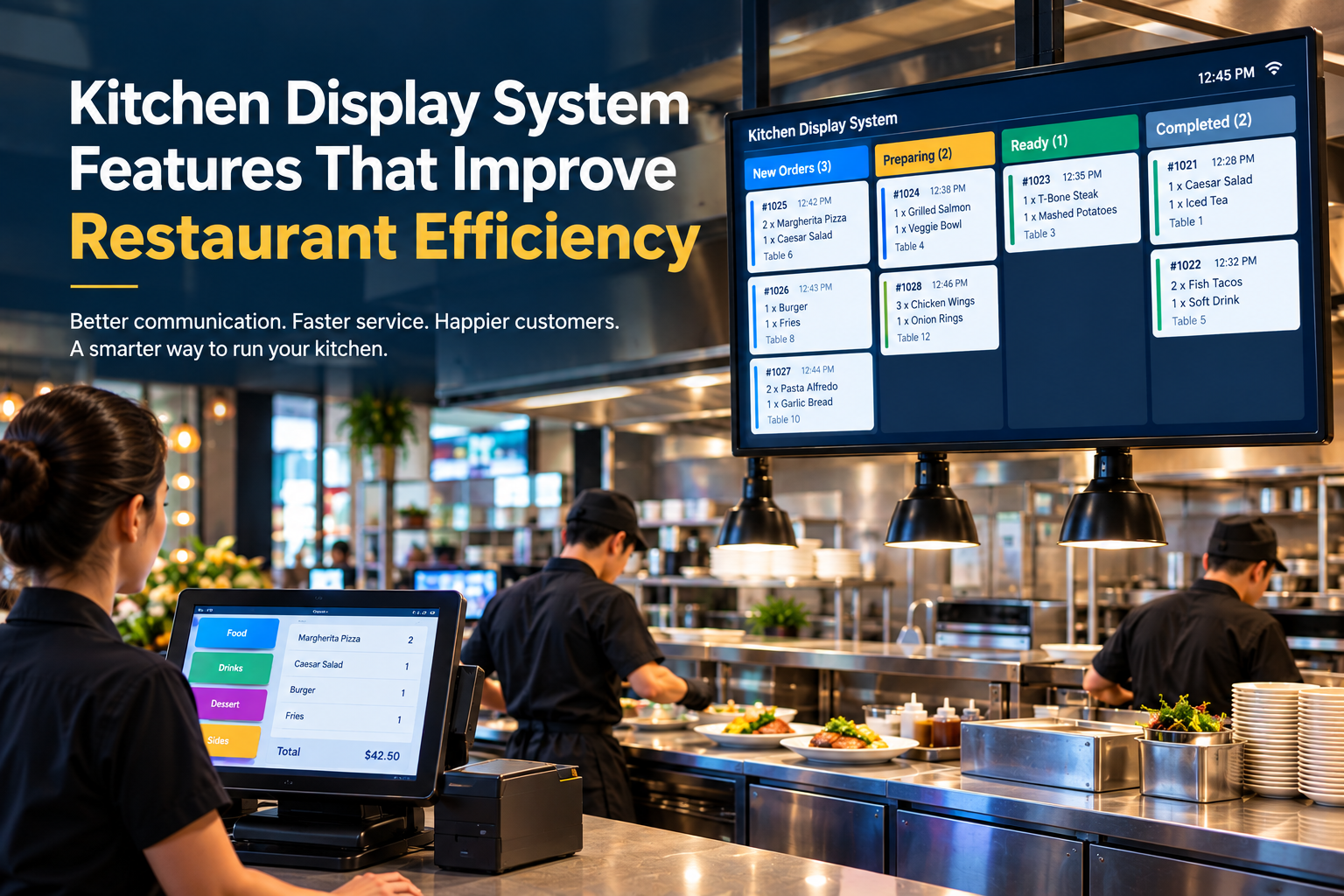 Kitchen Display System Features That Improve Restaurant Efficiency